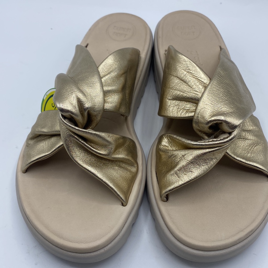 Paul Green Lanai Leather Metallic Wedge